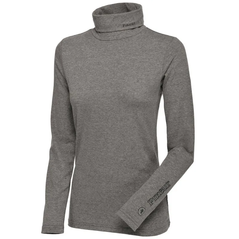 Pikeur Sina Ladies Polo Neck Top - Grey 
